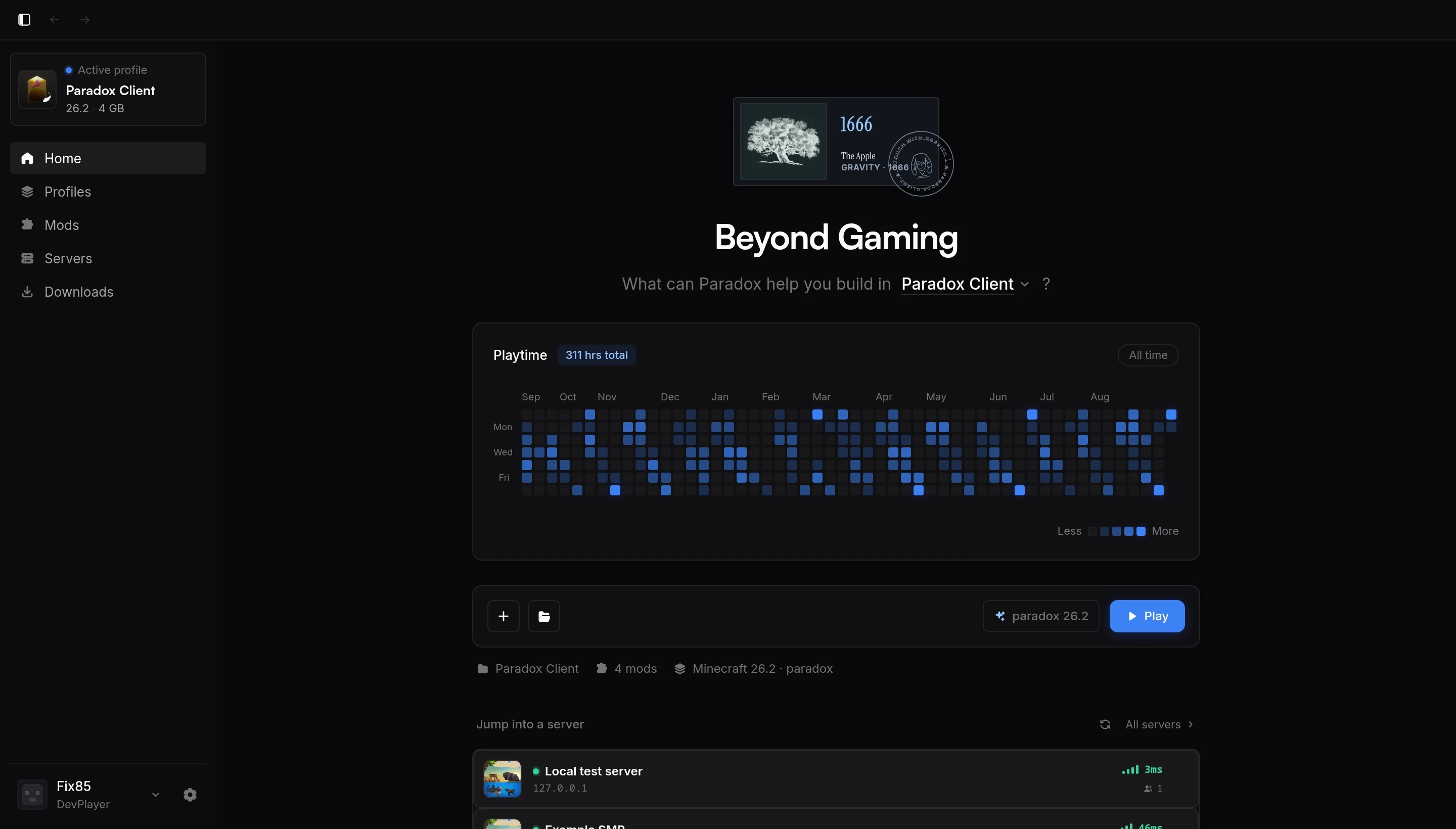 The Paradox Client launcher